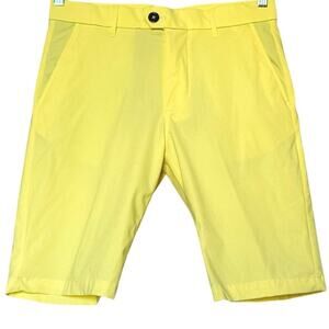 Greyson Montauk Performance Golf Shorts 10” Inseam Yellow Men’s Sz 30 EUC